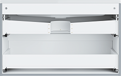 Vivon Тумба под раковину Shelly 90 подвесная серая матовая – фотография-3